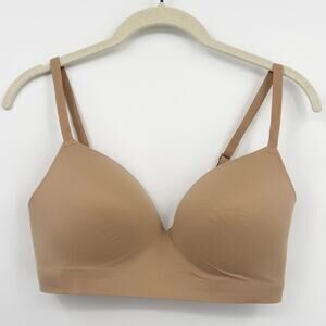 Soma Size 36C Enbliss Wireless Bralette T-Shirt Bra Beige Warm Amber Adjustable